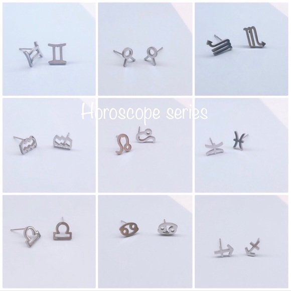 Geometric stud earrings 🔺 - Picture 5 of 9